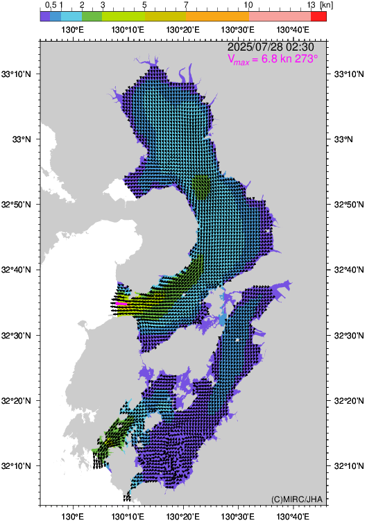新羅鐘・高麗鐘拓本実測図成 MIRC潮流予測