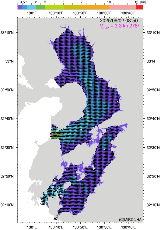 新羅鐘・高麗鐘拓本実測図成 MIRC潮流予測